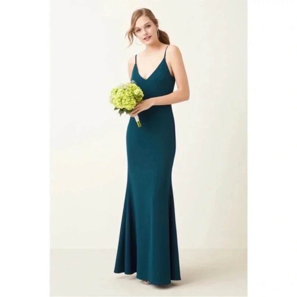 Lulus Infinite Glory Hunter Green Dress‎ Small Style #IDB71970